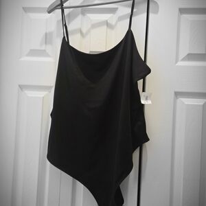 Time and Tru Black V-Neck Top